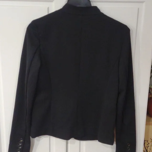 Ann Taylor Loft Small 2-button Blazer black VGC - Picture 9 of 13